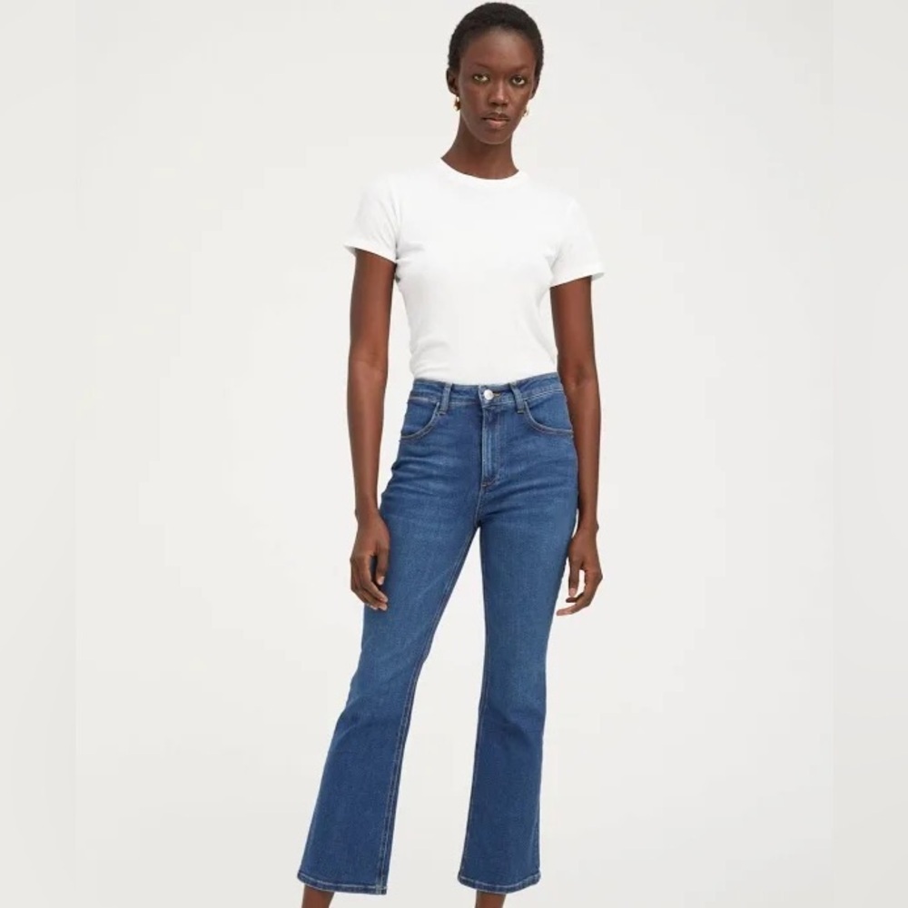 SPRWMN Gabrielle Women's Ankle Flare Denim Size 26